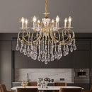 GobekUsa Crystal Chandelier Gold Chrom Nordic LED Luxury Lighting