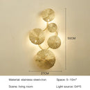 GobekUsa Industrial Nordic Lotus Leaf Wall Sconce: Retro Loft Style for Home, Hotel, Aisle