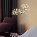 GobekUsa Crystal Dandelion LED Floor Lamp for Living Room Bedroom Decor