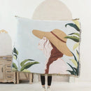 GobekUsa Gothic Thread Double-sided Tapestry Blanket - Versatile Homestay and Outdoor Decoration