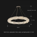 GobekUsa Crystal LED Pendant Lights | Dimmable Ring Hanging Lamp | Modern Luxury Decor Fixtures