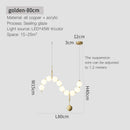 GobekUsa Brass Full Copper Modern Chandelier Light Fixture for Stylish Living Spaces