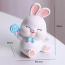 GobekUsa Cute Bunny Figurine Sculpture for Home Decor - Modern, Chubby Rabbit Art Ornament