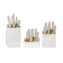 GobekUsa Crystal Stone Marble Ornament | Clear Natural Decorative Figurines for Home Decor