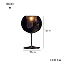GobekUsa Gold Chrome Glass Table Decor Lamp for Luxury Living Room, Villa, Store, Cafe