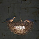 GobekUsa Aluminum Wire Bird's Nest Pendant Lights for Bedroom Hallway and Restaurant