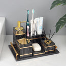 GobekUsa Black Marble Bathroom Accessories Set