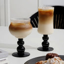 GobekUsa 400ml Goblet Glass Coffee Cup Drinkware Tea Mug Heat-Resistant Water Cup.