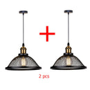 GobekUsa Black Iron Net-Cage Pendant Light Fixture for Kitchen, Bedroom, Living Room, Restaurant