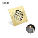 GobekUsa Brass Square Floor Drain 10x10cm for Bathroom Shower with Insect-Proof Deodorant