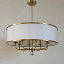 GobekUsa Gold Rod LED Chandelier for Living Room, Nordic Style Hanging Lamp