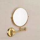 GobekUsa Adjustable Wall Mounted Cosmetic Mirror 1X/3X Magnification 2-Face Bathroom Mirror