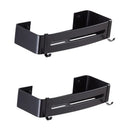 GobekUsa Black Aluminum Bathroom Corner Shelf Wall Mounted Soap Dish Holder