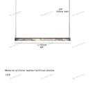 GobekUsa 2025 Marble Design Pendant Light - Dimmable LED Office Bar Decor