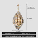 GobekUsa Crystal Chandelier - Luxe Light for Villa, Hotel & Building Project