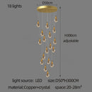 GobekUsa Gourd Shaped Crystal Chandelier for Living Room & Restaurant
