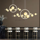 GobekUsa Glass Strip Bubble Chandelier: Unique Magic Bean Pendant Light for Modern Decor