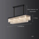 GobekUsa Crystal LED Chandelier: Minimalist Luxury Lighting for Dinning Table