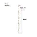 GobekUsa Crystal Gold Chain Chandelier Ceiling Lamp for Home Décor