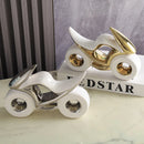 GobekUsa Ceramic Motorcycle Light Decoration for Living Room, Porch, Dining Side