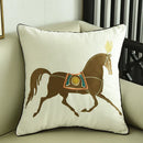 GobekUsa Embroidered Horse Pillowcase | 45x45cm | Home Decor, Sofa, Living Room