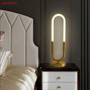 GobekUsa LED U Shape Table Lamp for Bedroom Study Art Decor