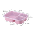 GobekUsa Kids' Wheat Straw Bento Box Set with Lunch Bag