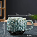 GobekUsa Hammer Pattern Ceramic Mug Set for Dining Table and Coffee, Tea, Juice
