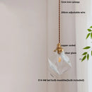 GobekUsa Cullet Glass LED Pendant Lamp with Walnut Copper Design for Living and Dining Room