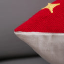 GobekUsa Christmas Embroidery Cushion Cover 45x45cm Santa Deer Snowflake Pillowcase Square Cotton