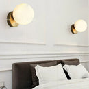 GobekUsa Glass Round Ceiling Lamp Brass Metal Lights for Hallway and Aisle