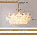 GobekUsa French Chandelier Garden Light with K9 Crystal | Elegant Pearl Shell Design