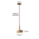 Wabi-Sabi Yellow Travertine Stone Pendant Light
