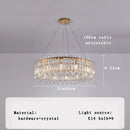 GobekUsa Crystal Pendant Chandelier for Living Room Bedroom - Luxury Hanglamp by Lamparas Lustres