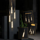 GobekUsa Crystal Chandelier: Modern Luxury Spiral Staircase Living Room & Bedroom Lighting