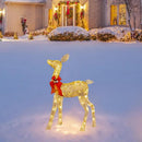 GobekUsa Christmas Reindeer Elk LED Light Outdoor Decor Sculpture