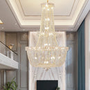 GobekUsa Crystal Duplex Chandelier: New Light Luxury Modern Design for Living Room & Hall