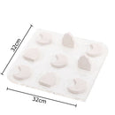 GobekUsa Acrylic Tic-Tac-Toe Chessboard Set - Geometric Art Desk Decoration with Casual Chess Pieces