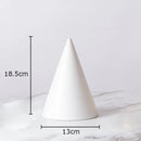 GobekUsa Cube Round Statue Decor Ceramic Ornament Sculpture Artwork for Desk & Room