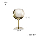 GobekUsa Glass Gold Table Lamp: Luxury Designer Desk Light for Elegant Living Spaces
