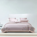 GobekUsa Eucalyptus Lyocell Soft Silky Cool Bedding Set with Leaves Embroidery