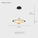 GobekUsa LED Acrylic Planet Pendant Light: Children Room Star Chandeliers for Living Room Bedroom