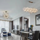 GobekUsa Glass Led Chandelier: Modern Luxury Designer Pendant Lights for Living Room, Bedroom, Study