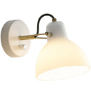 GobekUsa Japanese Style White Glass LED Wall Sconce Adjustable Lighting