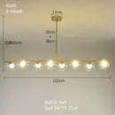 GobekUsa Gold Glass Ball LED Pendant Light for Kitchen Dining Room Lighting