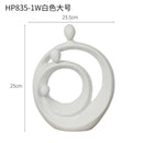 GobekUsa Abstract Family Sculpture Set Geometric Home Decoration Ornaments