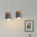 Nordic Macaron Wood & Iron Pendant Light