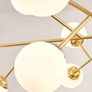 GobekUsa Glass Ball Ceiling Chandelier for Bedroom Dining Living Room Lighting