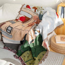 GobekUsa Knitted Tapestry Sofa Blanket - Light Luxury Decorative Blanket for Living Room, Nap Bedspread, Picnic, Camping Mat