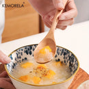GobekUsa 2-Piece Wooden Fork and Spoon Set | Korean-Inspired Tableware for Desserts and Rice